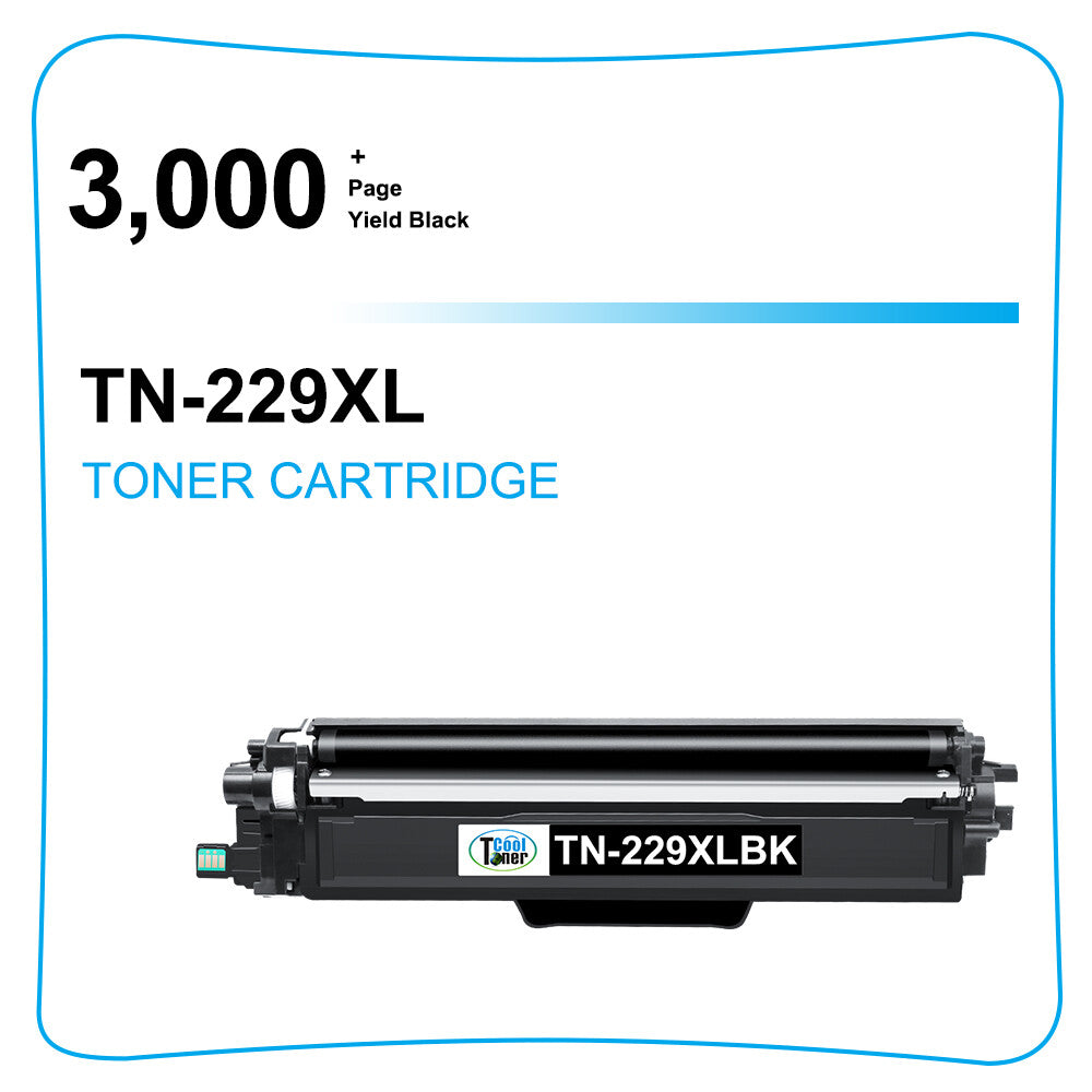 2PK TN229XL TN229 Toner Black Compatible for Brother TN229XLBK Toner Cartridge