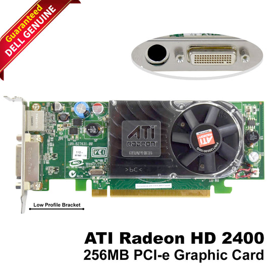 New Dell ATI Radeon HD 2400 XT 256MB PCI-e Card XX355 DMS-59