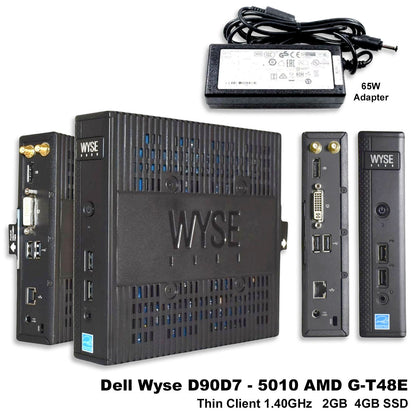 Dell Wyse Thin Client 5010 AMD G-T48E 1.4GHz 2GB RAM 4GB SSD RJ45 Wifi WES7