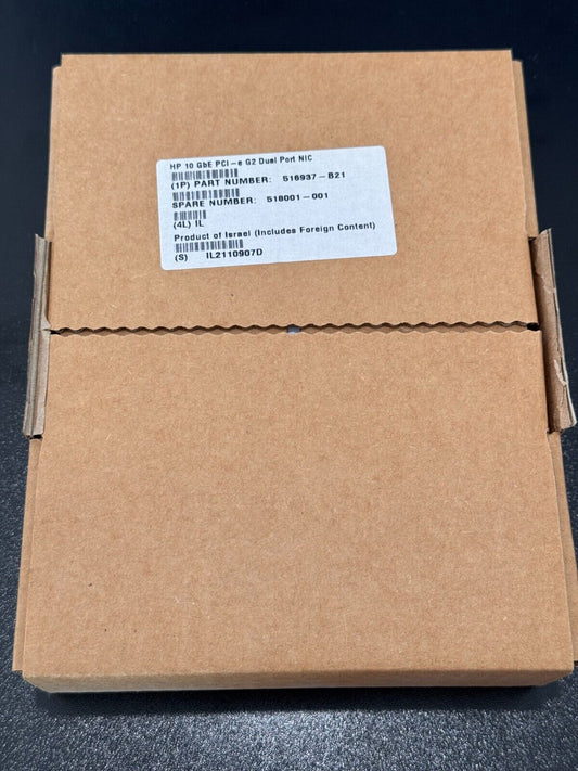 HP 518001-001 516937-B21 Rev B1 10GbE G2 Dual Port Network Card