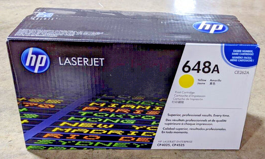Genuine HP 648A CE262A Yellow High Yield Toner 11K HP LaserJet CP4025 CP4525 NEW