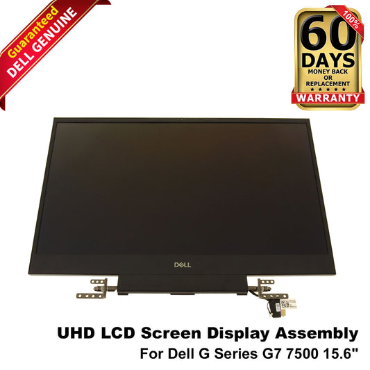 Dell G7 7500 15.6" UHD OLED 4K Non-Touchscreen LCD Display Assembly Y3J37