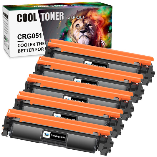 5 PK Replacement CRG-051 Toner Cartridge For Canon IMAGECLASS LBP162dw MF264dw