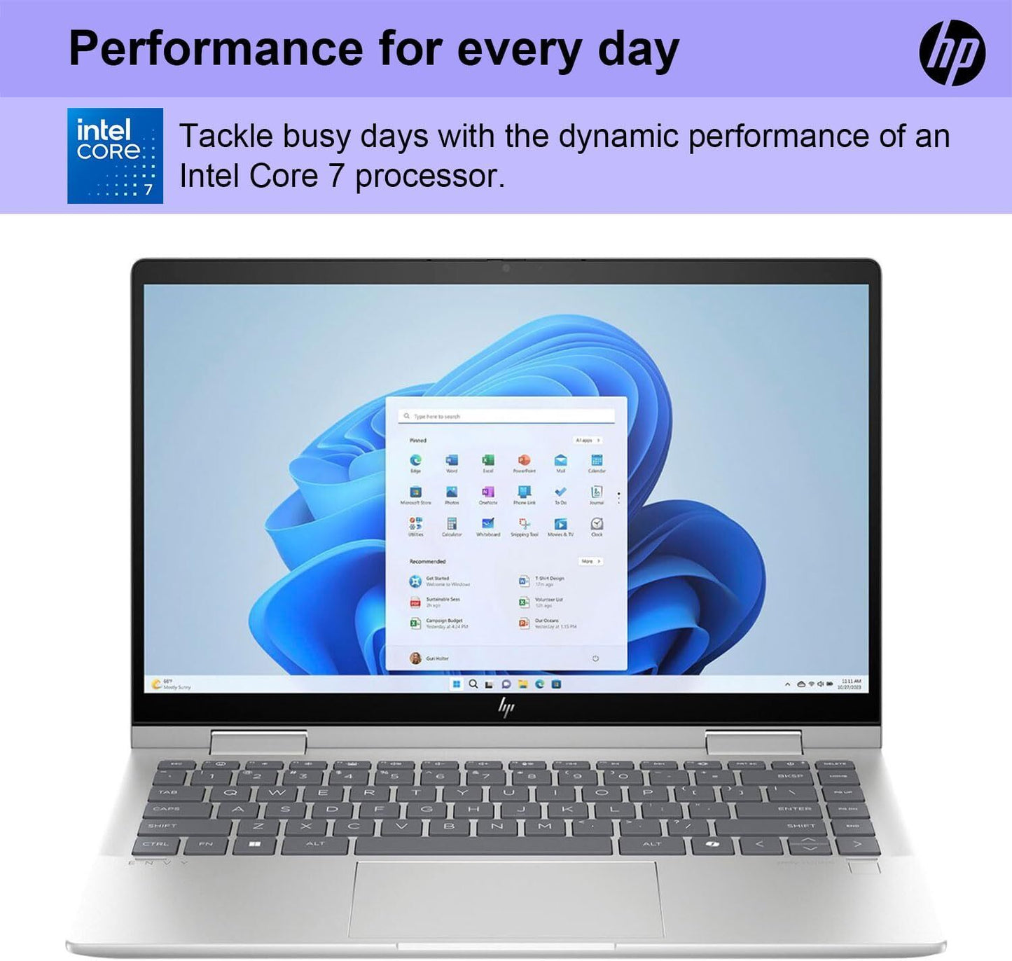 New HP ENVY x360 2-in-1 14" FHD Touch Core 7 150U 16GB 2TB SSD FPReader Webcam