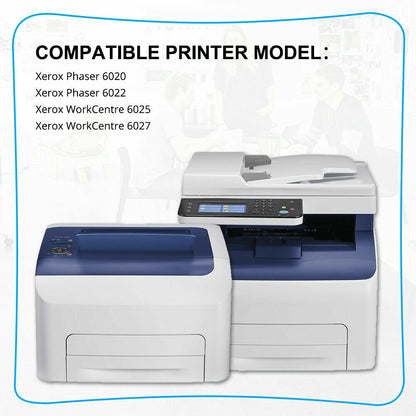 16 Pack Color Toner Compatible for Xerox WorkCentre 6027 6025 Phaser 6022 6020