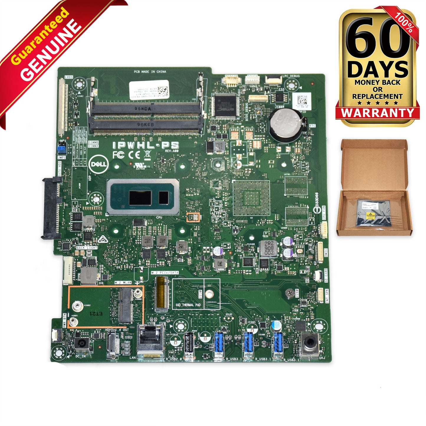 Dell Inspiron 3280 3480 Motherboard i3-8145U 2.1GHz Dual-Core IPWHL-PS 27W48