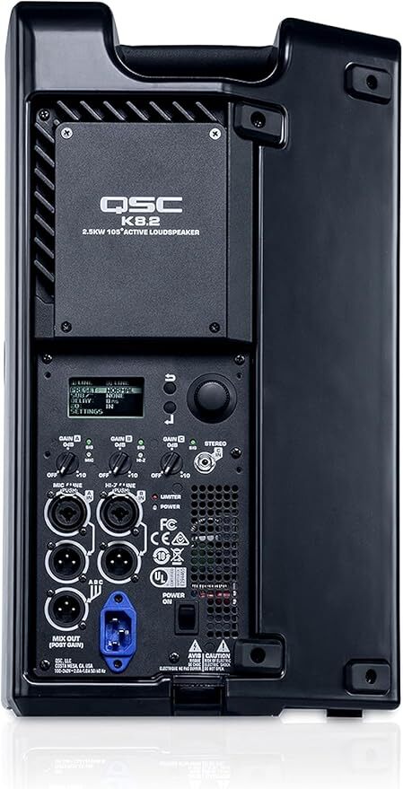 QSC K8.2-TD Two-Way 8" 2000W Powered Portable PA Speaker with DSP Processor