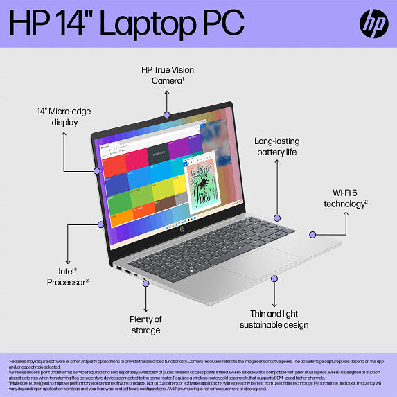 HP Essential Laptop Computer 14" FHD Intel Core Ultra 5 8 GB memory;256 GB SSD
