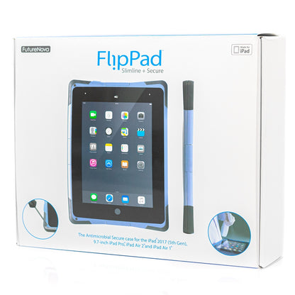 FutureNova FlipPad Slimline Secure Case for iPad 5th Gen, 9.7" Pro, Air 1 & 2