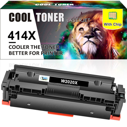 1x With Chip 414X W2020X BK Toner Compatible with HP LaserJet M479 M454dn M479dw