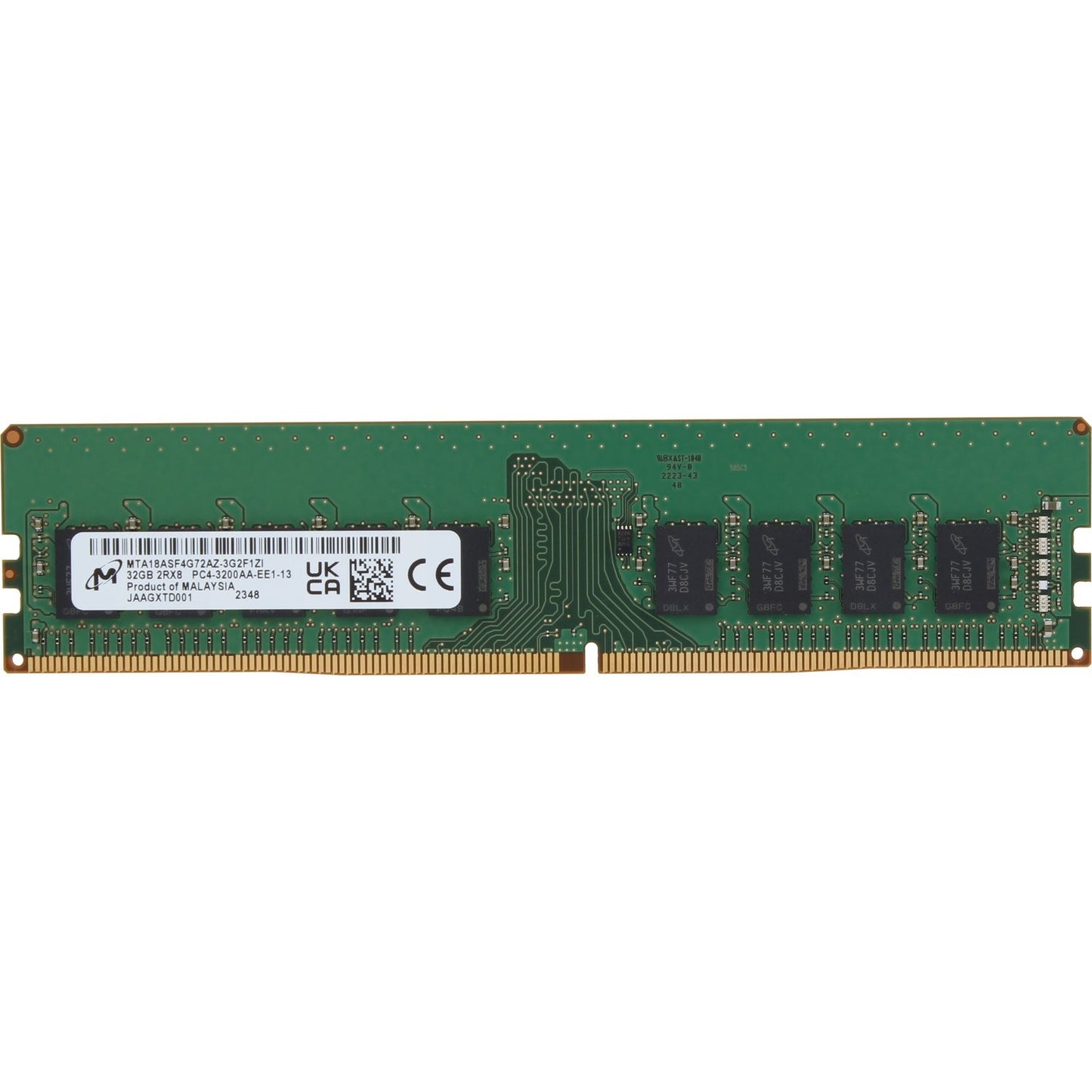 Micron 32GB 2Rx8 PC4-3200 ECC Unbuffered (MTA18ASF4G72AZ-3G2F1ZI-OSTK) (NOT FOR HOME PC)