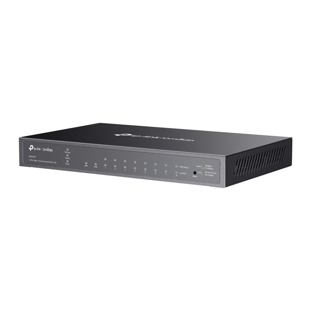 TP-Link SG2210P | Omada 8-Port Gigabit PoE Smart Managed Switch | 2* SFP Port