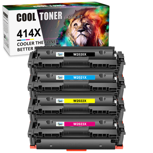 4x W2020X (No Chip) Toner Compatible with HP 414X MFP M479dw M479dn M454 Printer
