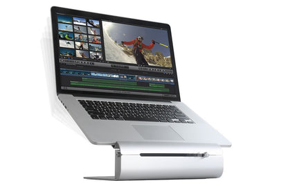 Rain Design iLevel2 Adjustable Height Laptop Stand (Patented) (Silver)
