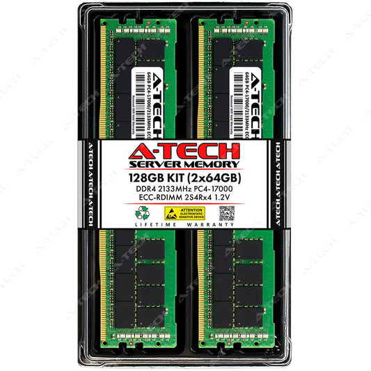 128GB 2x 64GB PC4-2133 RDIMM Supermicro X11SDW-14CN-TP13F+ Memory RAM
