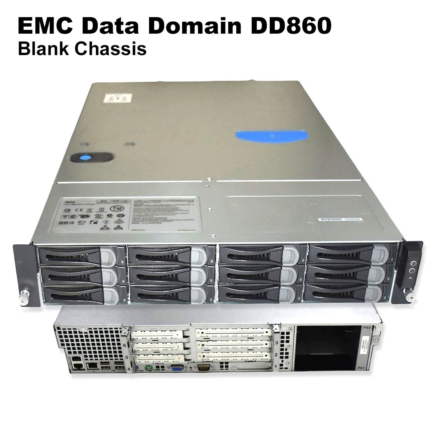 Dell EMC DD860 Data Domain Storage System Metal Chassis Only P-X-860-CHSX1
