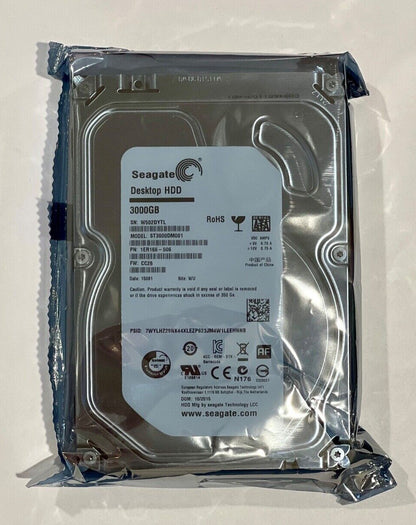 SEAGATE DESKTOP HDD ST3000DM001 3TB 64MB CACHE SATA 6.0Gb/s 3.5" 7.2 K