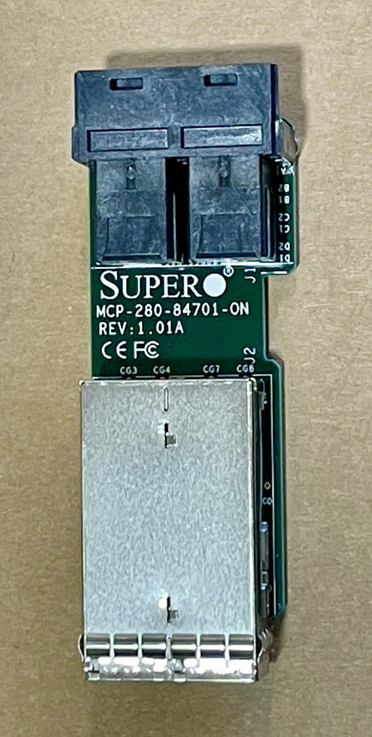 SuperMicro MCP-280-84701-0N SC847D JBOD Mini SAS HD Ext-to-Int adapter (NOT FOR HOME PC)
