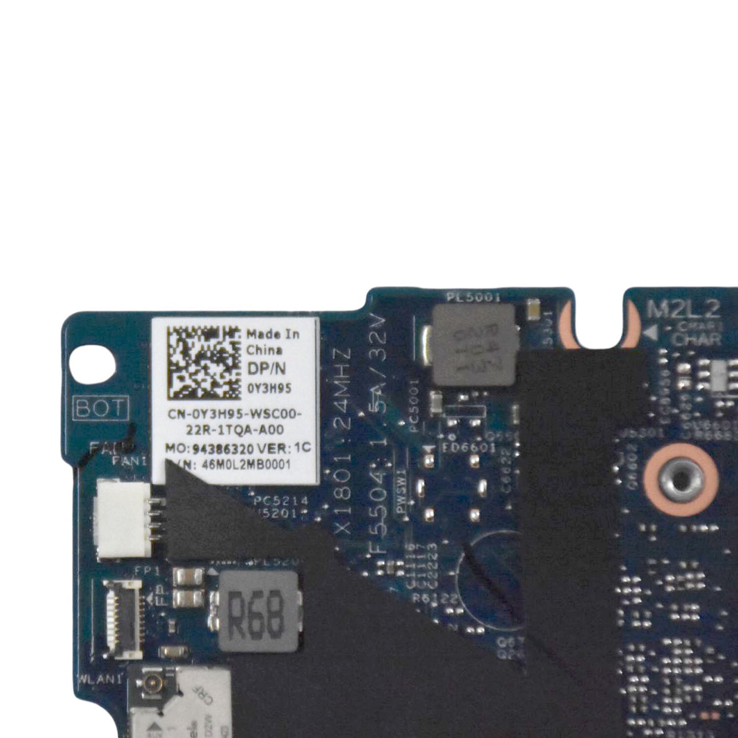 OEM Dell Inspiron 13 7300 2-In-1 Motherboard i5-10210U 1.6GHz DDR3 8GB RAM Y3H95