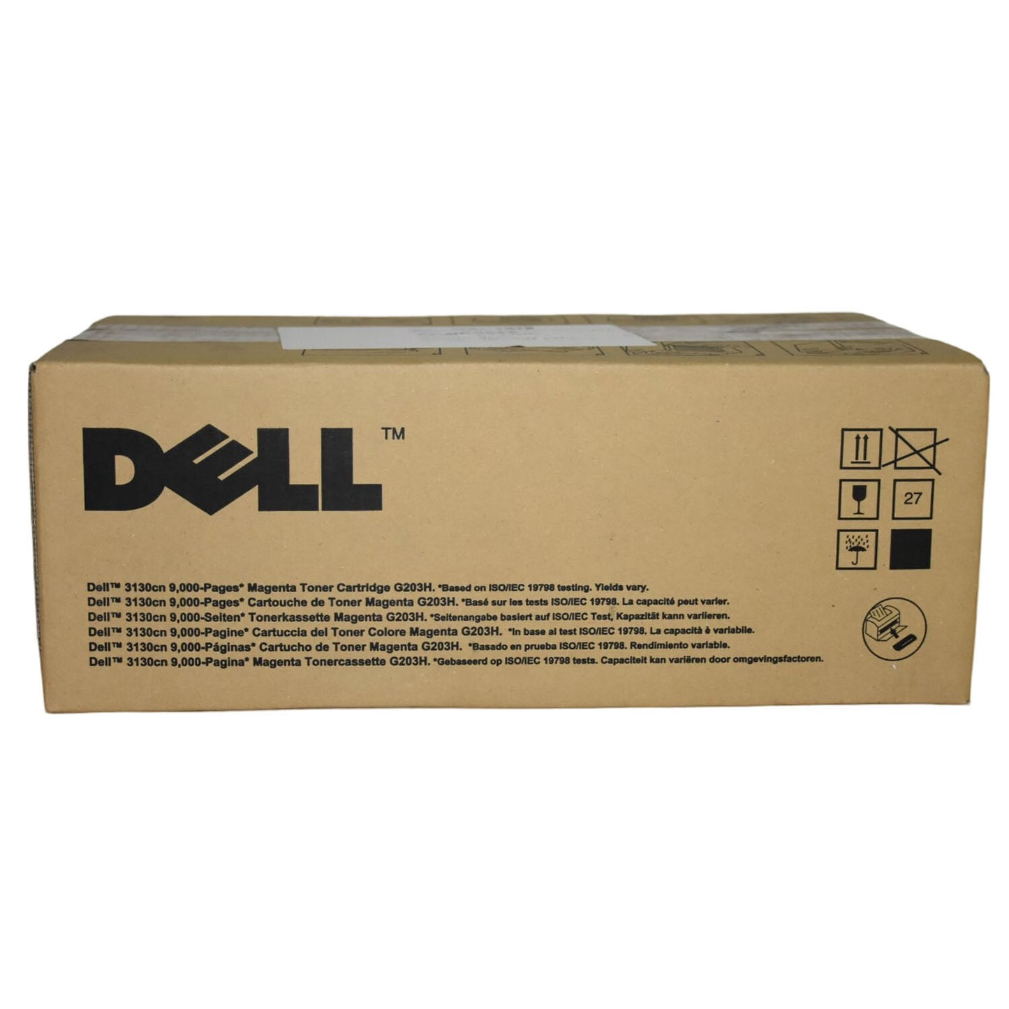 Genuine Dell 3130CN Laser Printer 9000 Yield Toner Cartridge MAGENTA G203H H514C