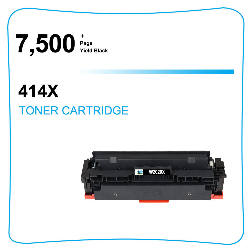 2 x Compatible with HP 414X W2020X Toner MFP M479fdw M454dw M454dn No Chip