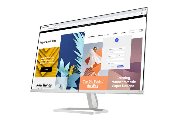 HP Series 5 27 inch FHD White Monitor - 527sw 27" FHD (1920 x 1080) 48-100 Hz