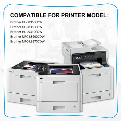 10PK Toner Compatible With Brother TN436 HL-L8360CDW MFC-L8900CDW MFC-L9570CDW
