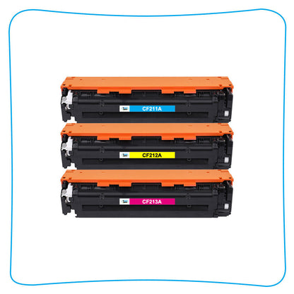 3x Color Toner Compatible with HP CF210A 131A Laserjet Pro 200 MFP M276nw M251nw