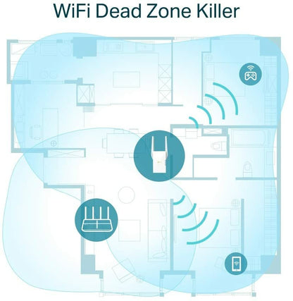 TP-Link AX1800 WiFi 6 Range Extender(RE605X)-Covers up to 1500 sqft