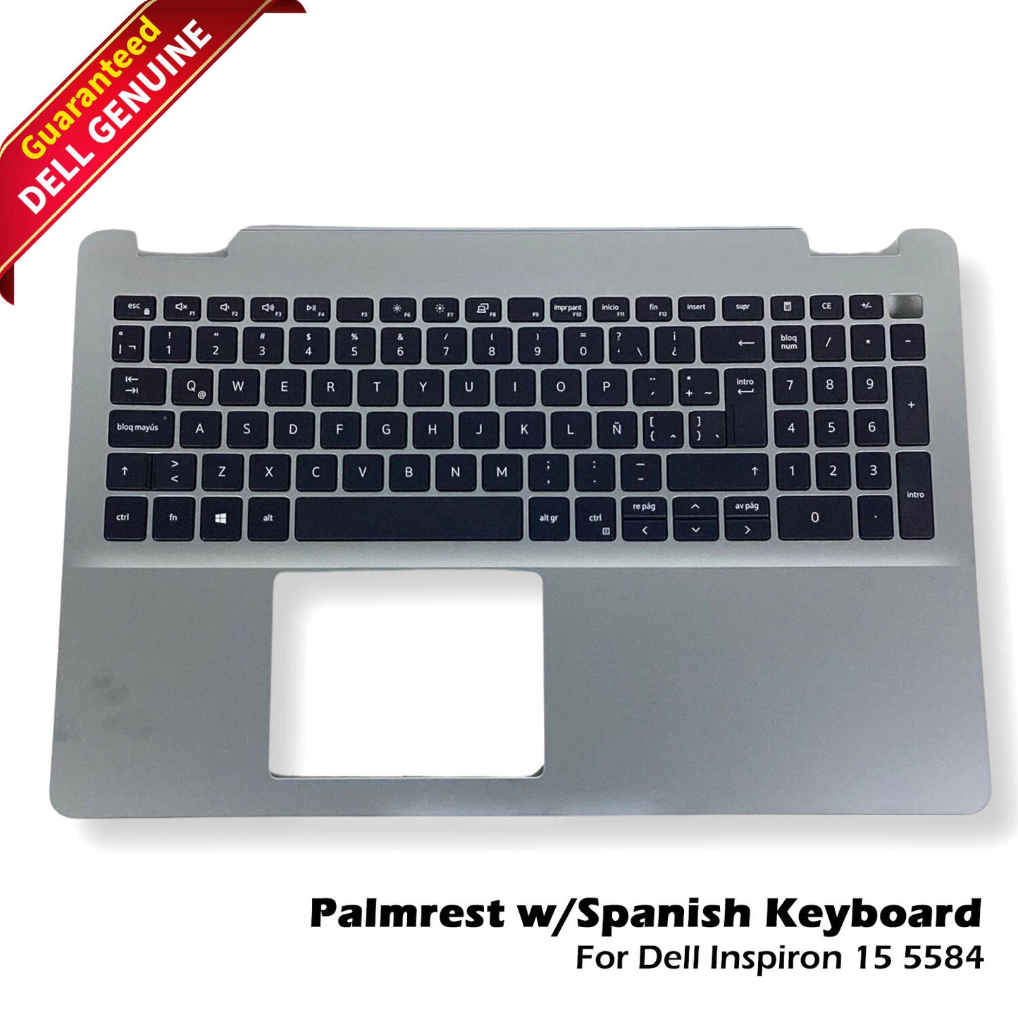 New Dell Inspiron 15 5584 Laptop Palmrest Spanish Keyboard Assembly HOI09 DHGHK