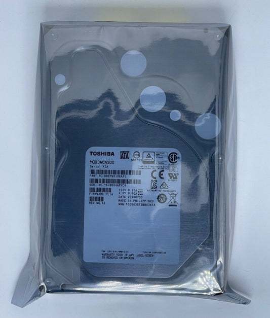 TOSHIBA MG03ACA300 SATA3 3TB 3.5in 7200RPM HDD