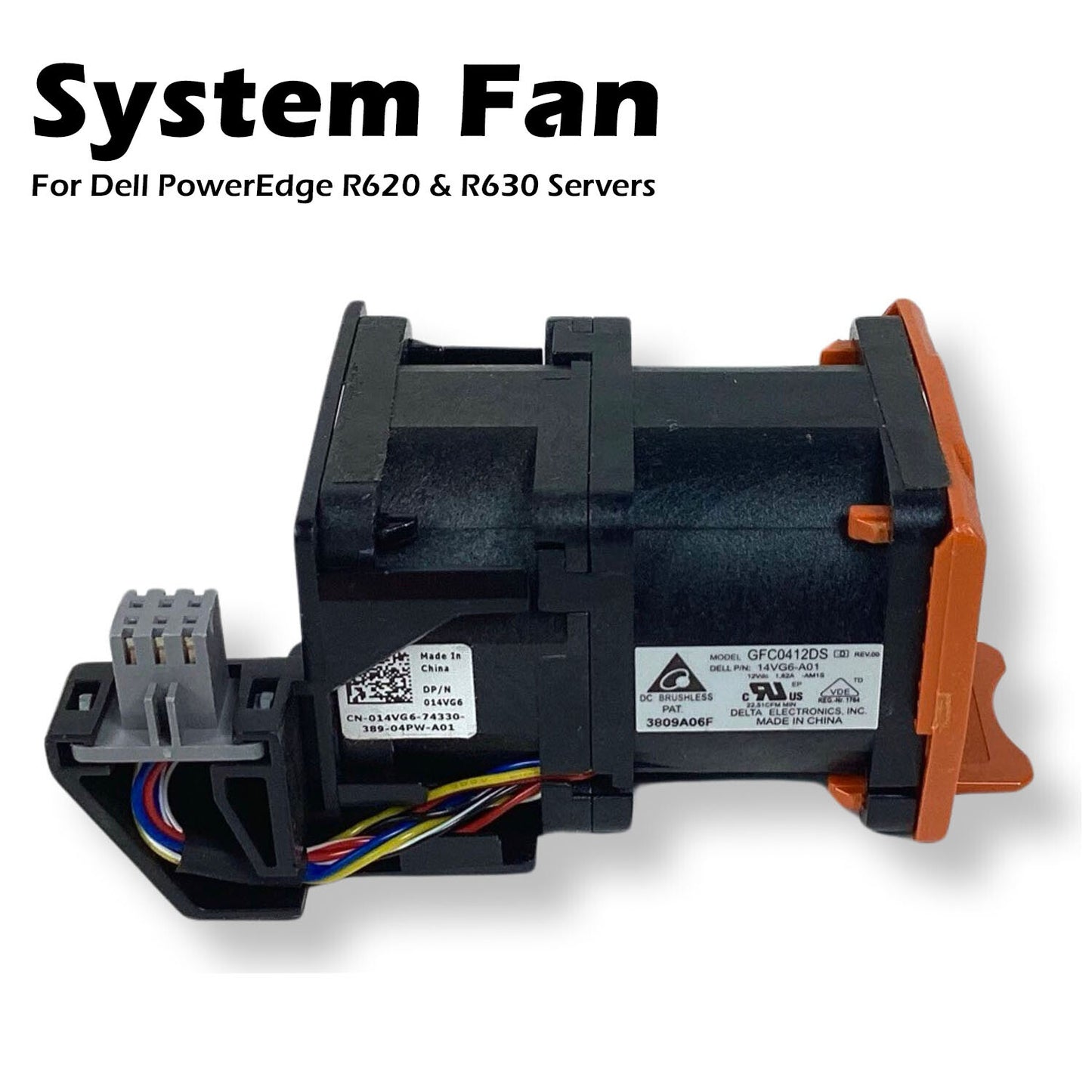 Lot of 7 Dell Poweredge R320 R620 R630 Server Fan Assembly 14VG6-R620 F1YN7
