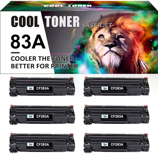 6 CF283A Toner Compatible with HP 83A LaserJet Pro MFP M127fn M125 M125nw M225dw
