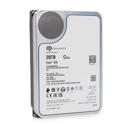 Seagate Exos X20 20TB 7.2K RPM SATA 6Gb/s 3.5" Enterprise HDD - ST20000NM007D