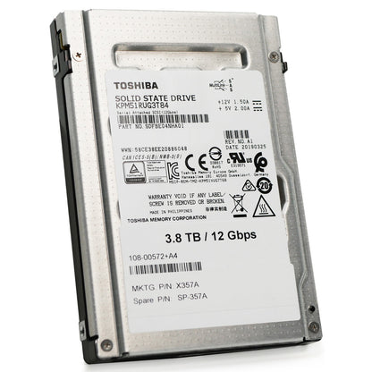 Toshiba/Kioxia PM5-R 3.84TB SAS 12Gb/s 2.5in Enterprise SSD KPM51RUG3T84 (NOT FOR HOME PC)