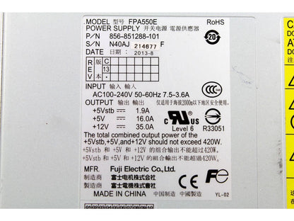 Dell EMC CLARiiON AX4-5 420W Power Supply FPA550E 856-851288-101 5FX5K