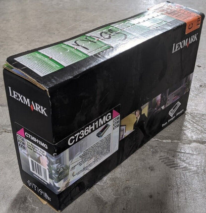 Genuine Lexmark C736H1MG Magenta High Yield Toner Cartridge 10K Page X736de NEW