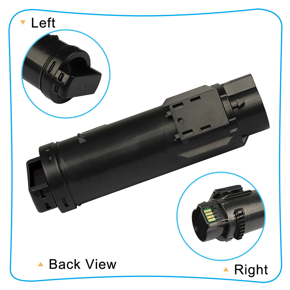 5PK Toner Compatible With Dell H625cdw H825cdw S2825cdn H625 H825 S2825 Printer