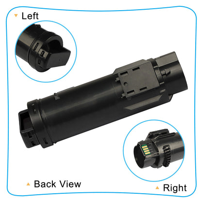 5PK Toner Compatible With Dell H625cdw H825cdw S2825cdn H625 H825 S2825 Printer
