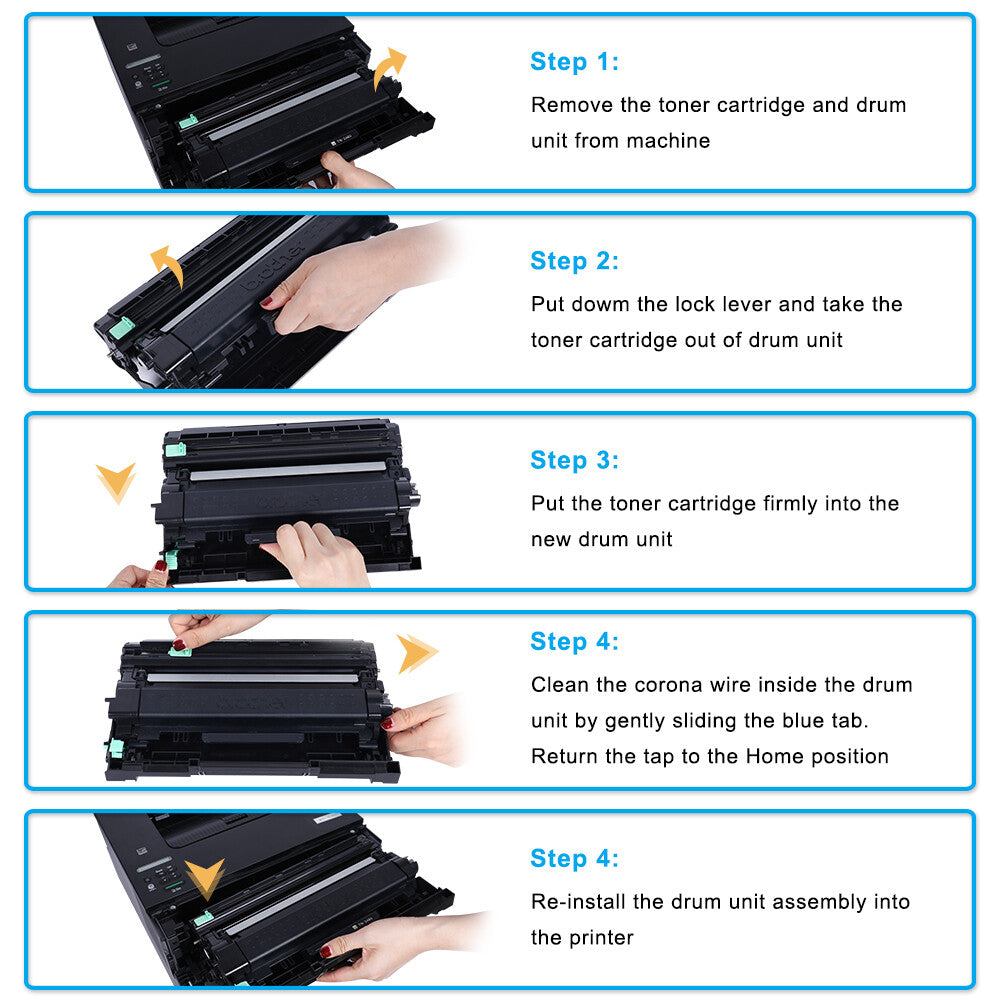 2 PACK DR730 Drum Unit Fit For Brother HL-L2350DW L2370DW MFC-L2710DW printer