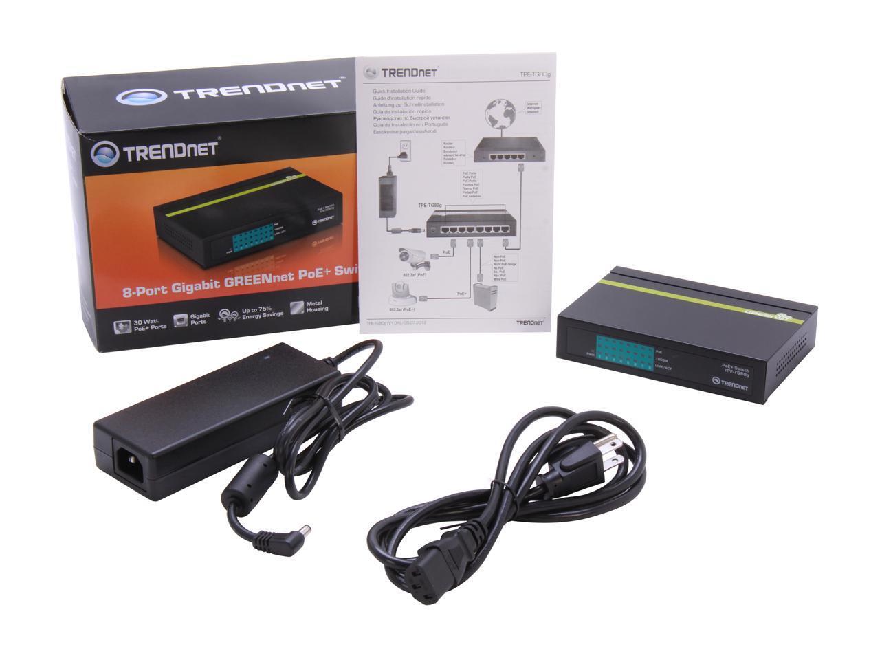 TRENDnet TPE-TG80G SWITCH TRENDNET| TPE-TG80G R Network Commercial