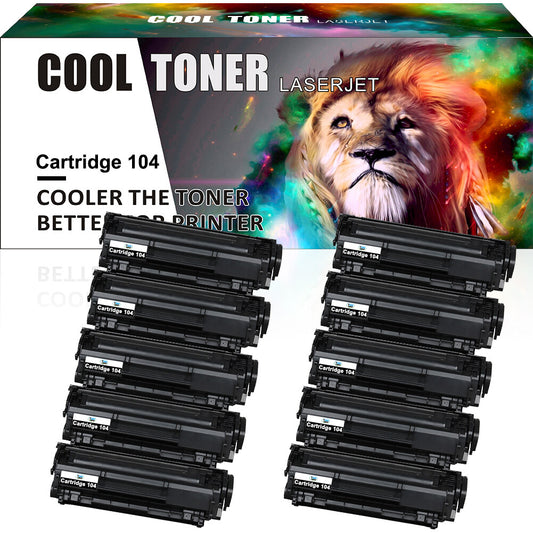 10 Pack FX9 FX10 C104 Toner Fits Canon 104 ImageClass MF4010 MF4270 MF4130