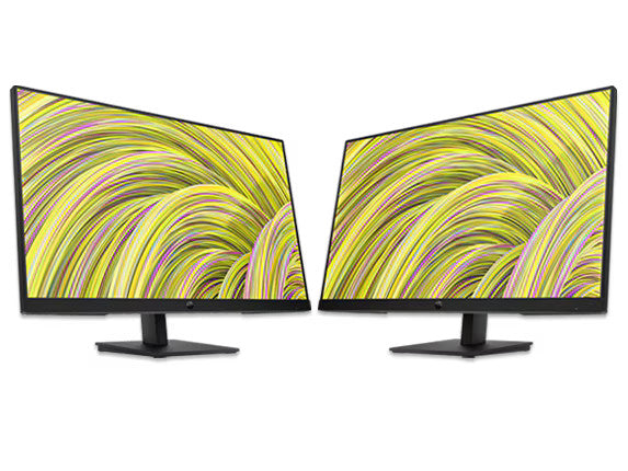 Dual HP P27h G5 FHD Monitor 27" FHD (1920 x 1080) 48-75 Hz Bundle