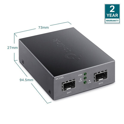 TP-Link MC230L | Gigabit SFP to SFP Fiber Converter