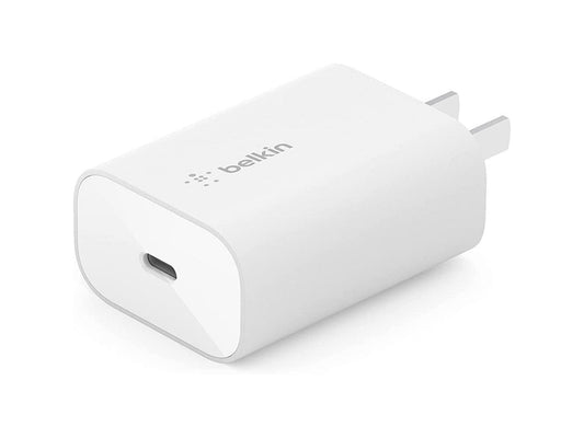 Belkin 25-Watt USB-C Wall Charger, Power Delivery PPS Fast Charging for Apple iP
