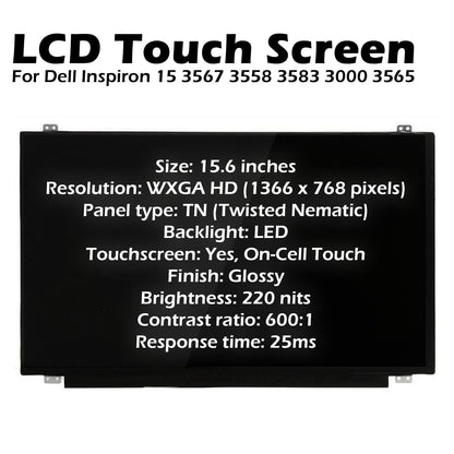 Dell OEM Inspiron 15 5558 3552 15.6" WXGAHD LCD LED Touchscreen Display K2V59
