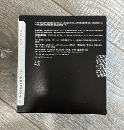 NEW RETAIL Intel BXC80637I53570K SR0PM Core i5-3570K Processor 6M Cache 3.40GHz