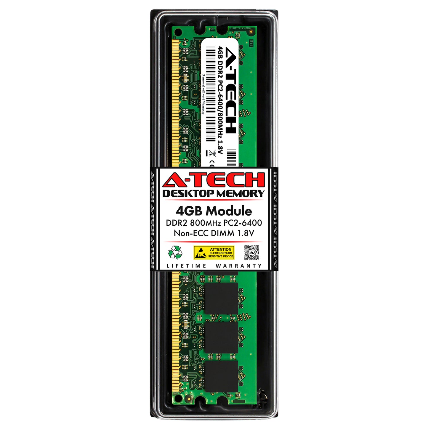 4GB DDR2-800 DIMM Patriot P24G806UV-M2C Equivalent Desktop Memory RAM