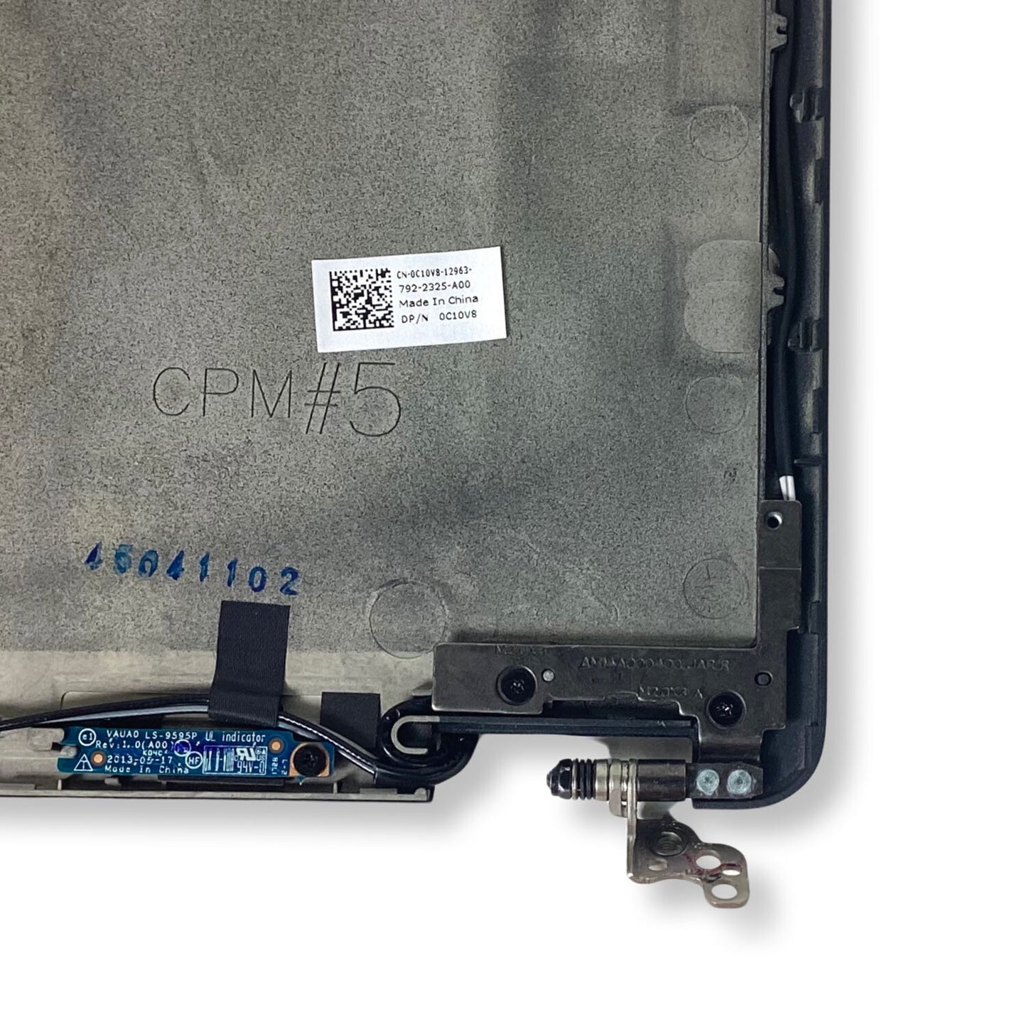 Dell Latitude E7250 12.5" LCD Back Cover Lid Assembly with Hinges 4XG2K C10V8