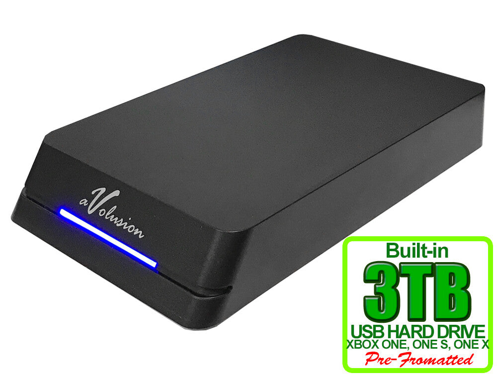 Avolusion 3TB HDDGear Pro External USB 3.0 Gaming Hard Drive for XBOX ONE X, S